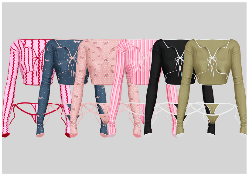 Галерея мода Пижамы Mini SleepWear Set #1